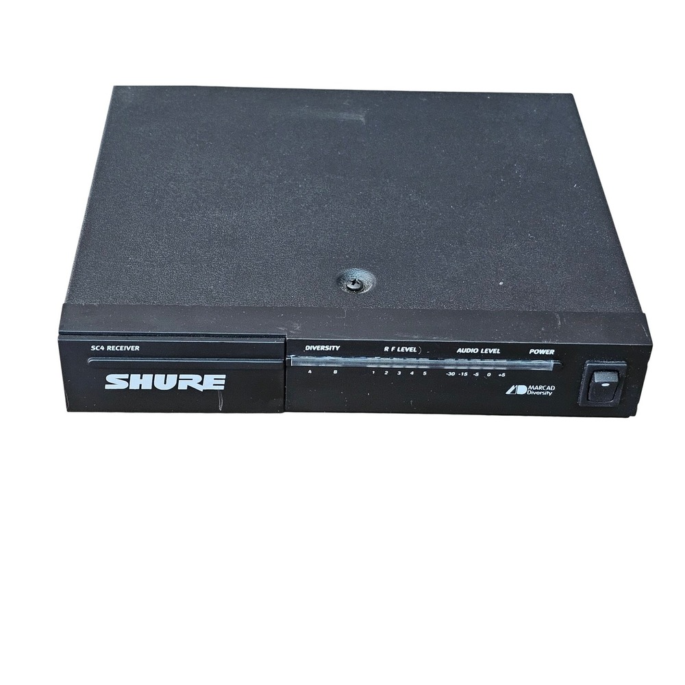 Shure SC4 Wireless Receiver Professional Audio Black Solid Marcad Diversity EUC